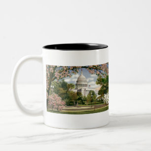 PAU46 US Capitol.tif Two-Tone Coffee Mug