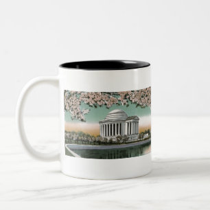 PAU48 Jefferson Memorial 2.tif Two-Tone Coffee Mug