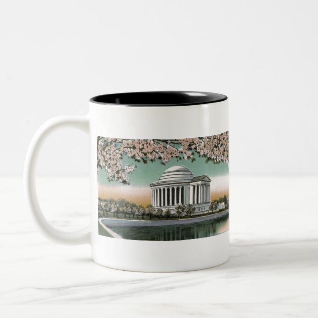 PAU48 Jefferson Memorial 2.tif Two-Tone Coffee Mug (Left)