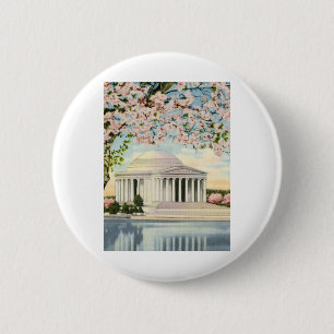 PAU49 Jefferson Memorial 3.tif 6 Cm Round Badge