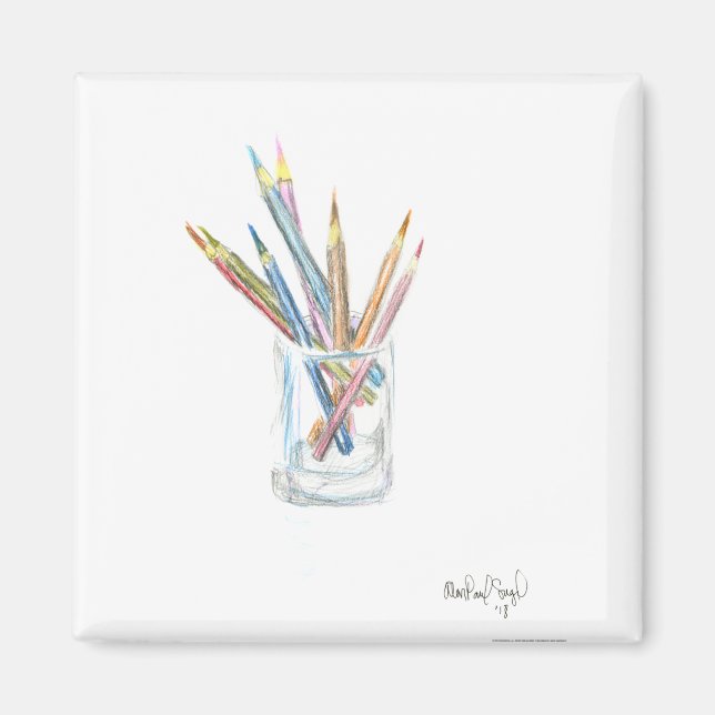 PAU50 Pencils 1.tif Magnet (Front)