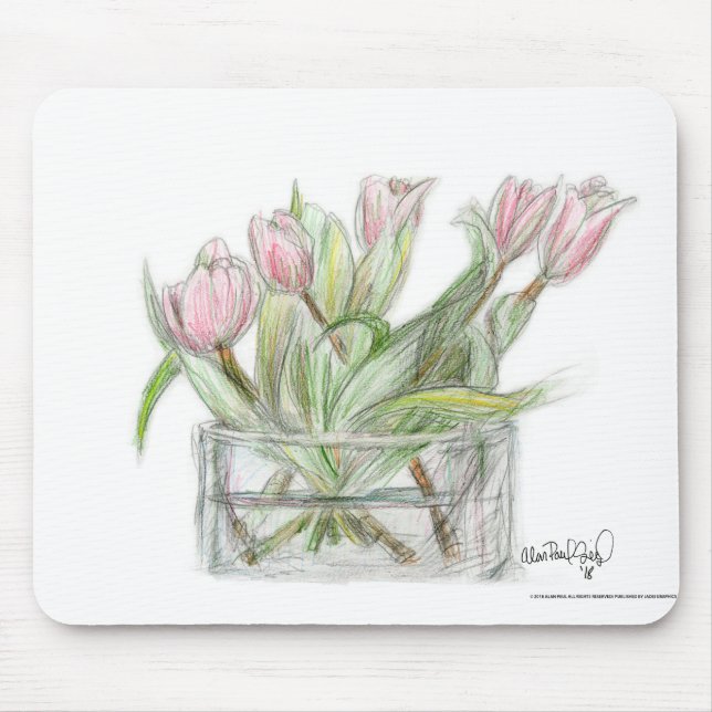 PAU58 Flower 1.tif Mouse Mat (Front)