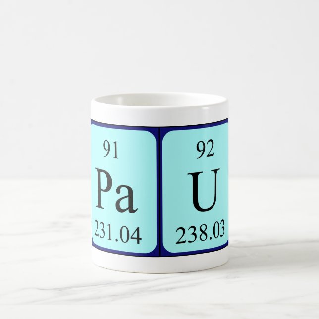 Pau periodic table name mug (Center)