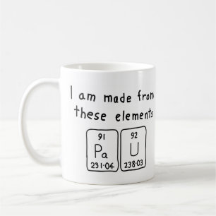 Pau periodic table name mug