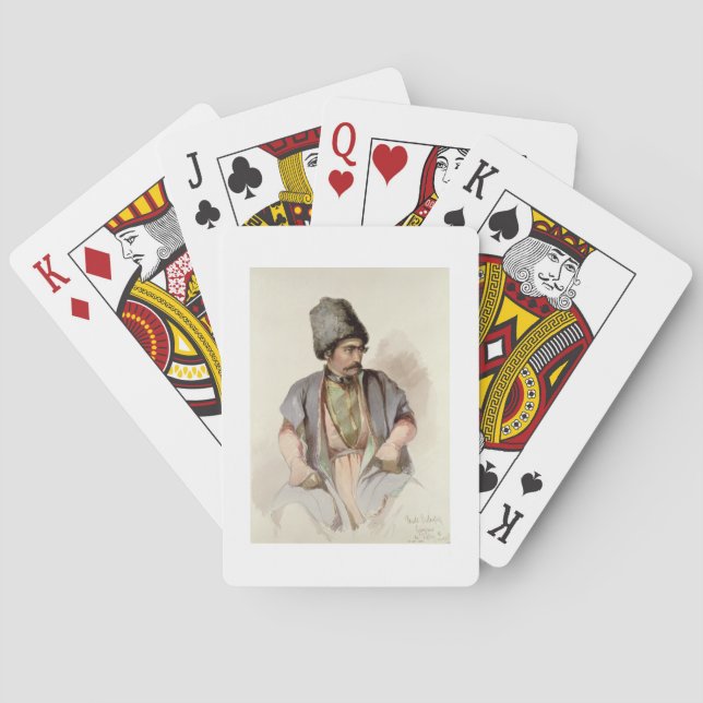 Paul - A Georgian from Tiflis, 1852 Playing Cards (Back)