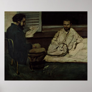 Paul Alexis Reading a Manuscript Poster