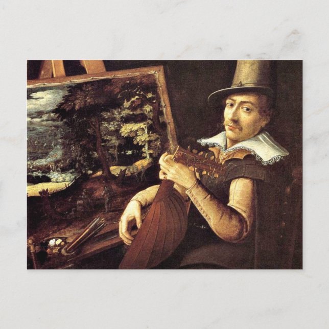 Paul Bril: Self-Portrait, 1600 Postcard (Front)