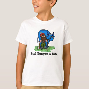 Paul Bunyan and Babe Kid's T-shirt