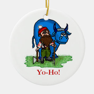Paul Bunyan or Lumberjack Christmas Ornament