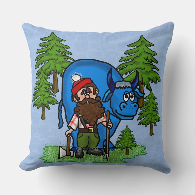 Paul Bunyan Pillow (Front)