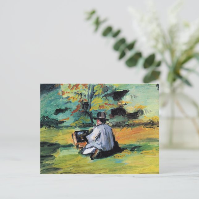Paul Cezanne - A Painter at Work,  Postcard (Standing Front)