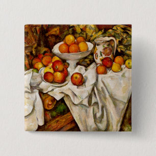 Paul Cézanne - Apples and Oranges 15 Cm Square Badge