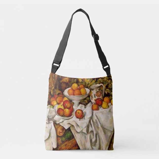 Paul Cezanne Apples Oranges Impressionism Crossbody Bag (Front)