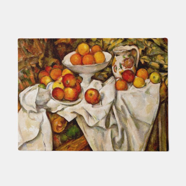 Paul Cezanne Apples Oranges Impressionism Doormat (Front)