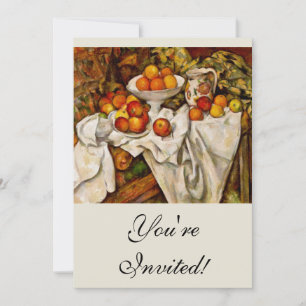 Paul Cezanne Apples Oranges Impressionism Invitation