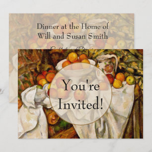 Paul Cezanne Apples Oranges Impressionism Invitation