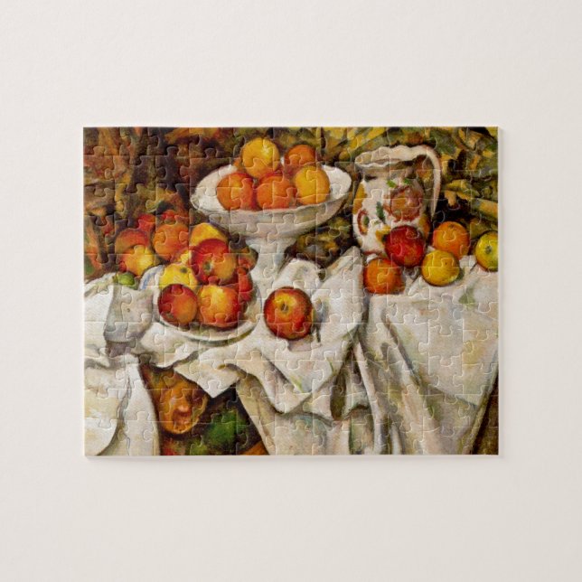 Paul Cezanne Apples Oranges Impressionism Jigsaw Puzzle (Horizontal)