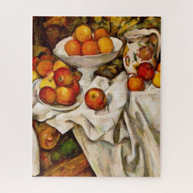 Paul Cezanne Apples Oranges Impressionism Jigsaw Puzzle (Vertical)