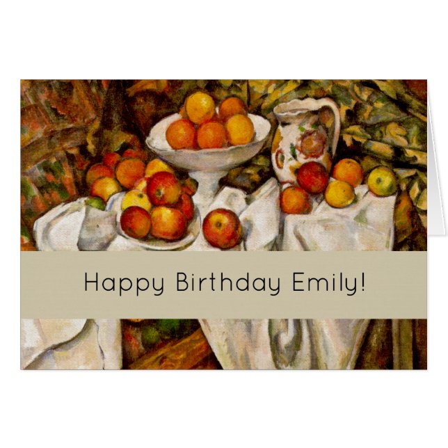 Paul Cezanne Apples Oranges Print Impressionism (Front Horizontal)