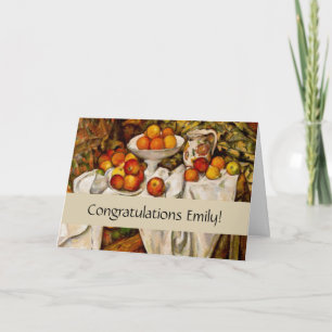 Paul Cezanne Apples Oranges Print Impressionism Card