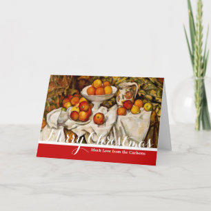 Paul Cezanne Apples Oranges Print Impressionism Holiday Card