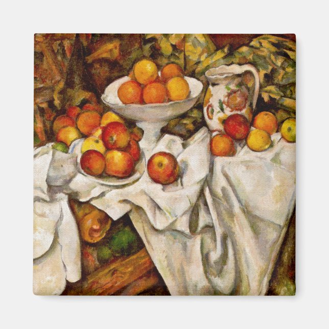Paul Cezanne Apples Oranges Print Impressionism Magnet (Front)