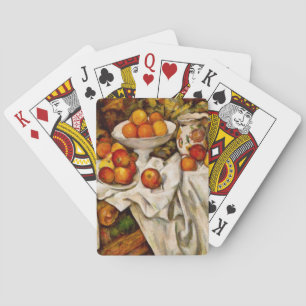 Paul Cezanne Apples Oranges Print Impressionism Playing Cards