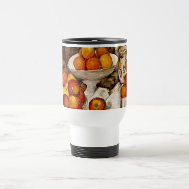 Paul Cezanne Apples Oranges Print Impressionism Travel Mug (Center)