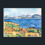 Paul Cezanne art, The Bay of Marseilles Postcard<br><div class="desc">Paul Cezanne painting,  The Bay of Marseilles seen from L'Estaque post card.</div>