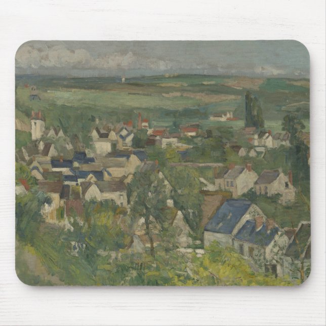 Paul Cezanne - Auvers, Panoramic View Mouse Mat (Front)