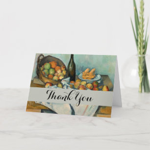 Paul Cezanne Basket of Apples Vintage Still Life Thank You Card