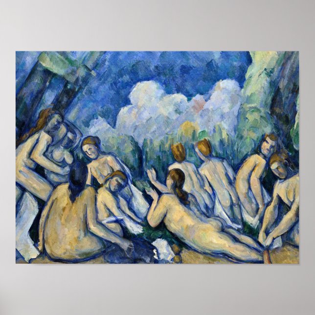 Paul Cezanne - Bathers (Les Grandes Baigneuses) Poster (Front)