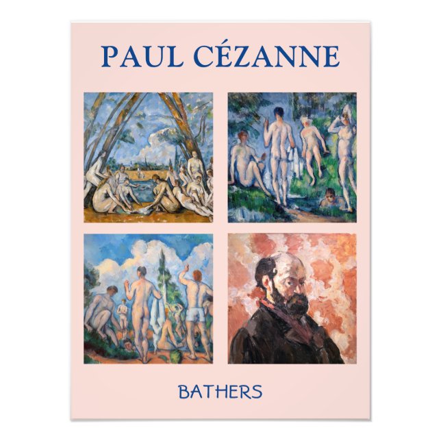 Paul Cezanne - Bathers Masterpieces Selection Photo Print (Front)