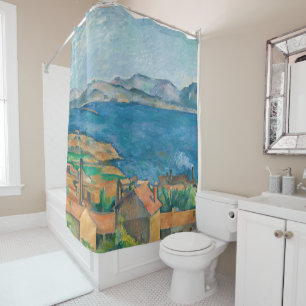Paul Cezanne - Bay of Marseille, Seen from Estaque Shower Curtain