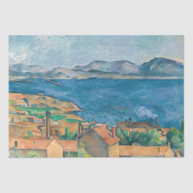 Paul Cezanne - Bay of Marseille, Seen from Estaque Tissue Paper (Front)