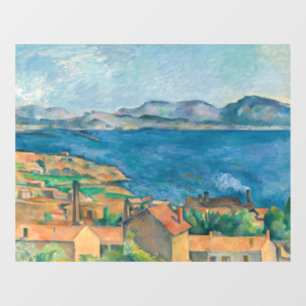 Paul Cezanne - Bay of Marseille, Seen from Estaque Window Cling