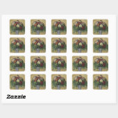 Paul Cezanne | Bouquet of Flowers in a Vase, c.187 Square Sticker (Sheet)