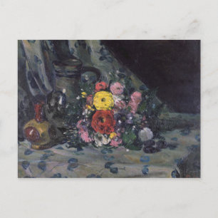 Paul Cezanne   Bouquet of Yellow Dahlias, c.1873 Postcard