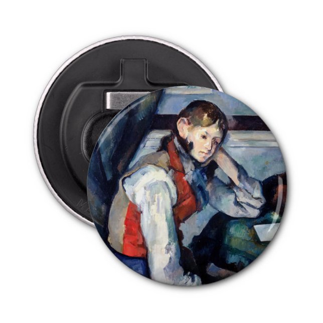Paul Cezanne - Boy in the Red Vest Bottle Opener (Front)