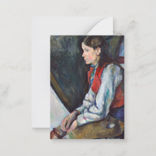 Paul Cezanne - Boy in the Red Vest Card
