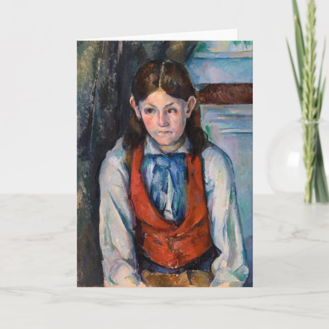 Paul Cezanne - Boy in the Red Vest Card (Front)