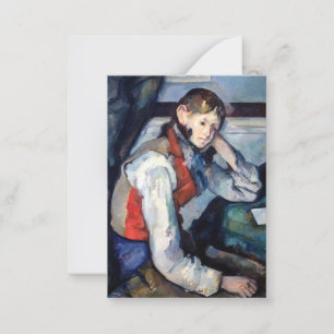 Paul Cezanne - Boy in the Red Vest Card