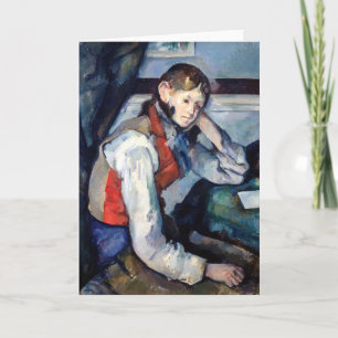 Paul Cezanne - Boy in the Red Vest Card