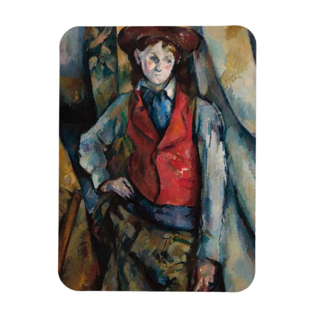 Paul Cezanne - Boy in the Red Vest Magnet (Vertical)