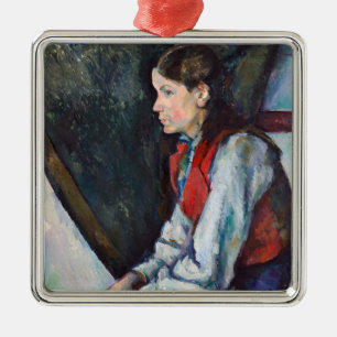 Paul Cezanne - Boy in the Red Vest Metal Tree Decoration