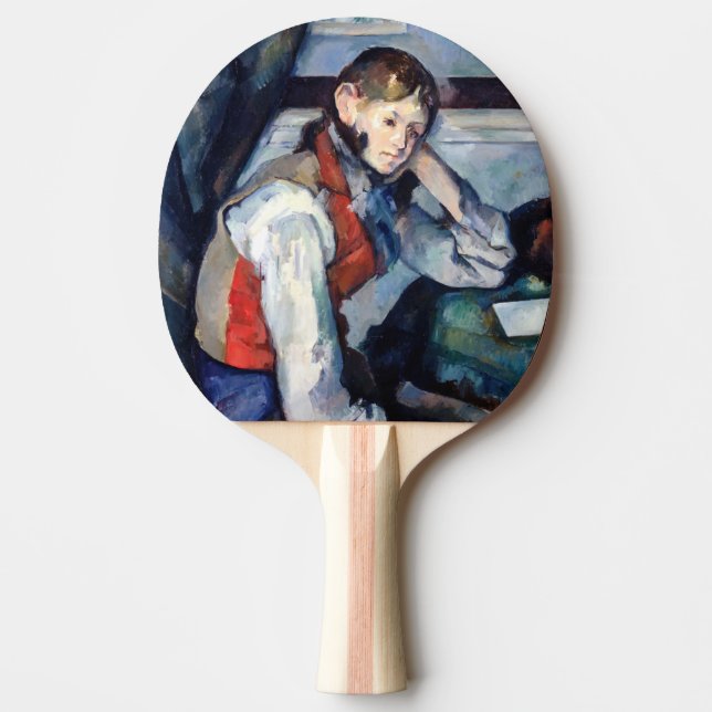 Paul Cezanne - Boy in the Red Vest Ping Pong Paddle (Front)