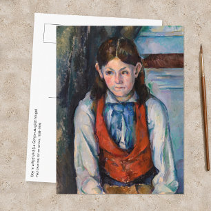 Paul Cezanne - Boy in the Red Vest Postcard