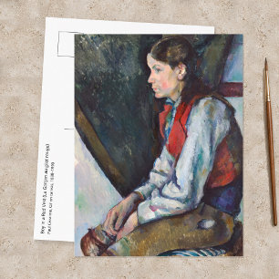 Paul Cezanne - Boy in the Red Vest Postcard