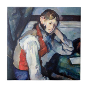 Paul Cezanne - Boy in the Red Vest Tile