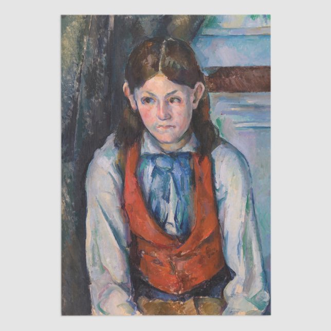 Paul Cezanne - Boy in the Red Vest Tissue Paper (Creator Uploaded)